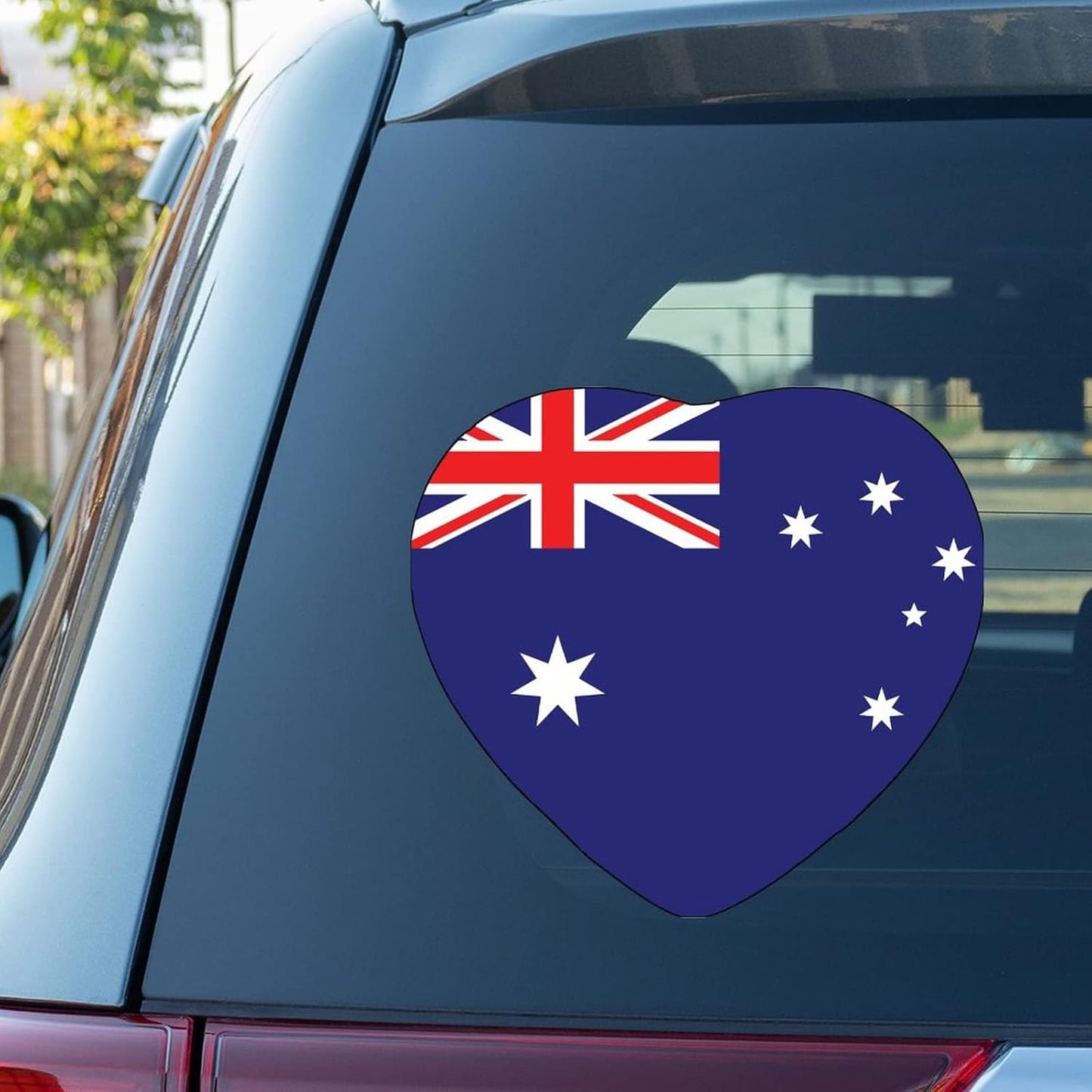 Australia Flag Heart Car Window Sticker Decal